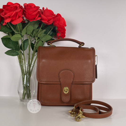 Vintage Coach Station Bag 5130 British Tan USA 1999