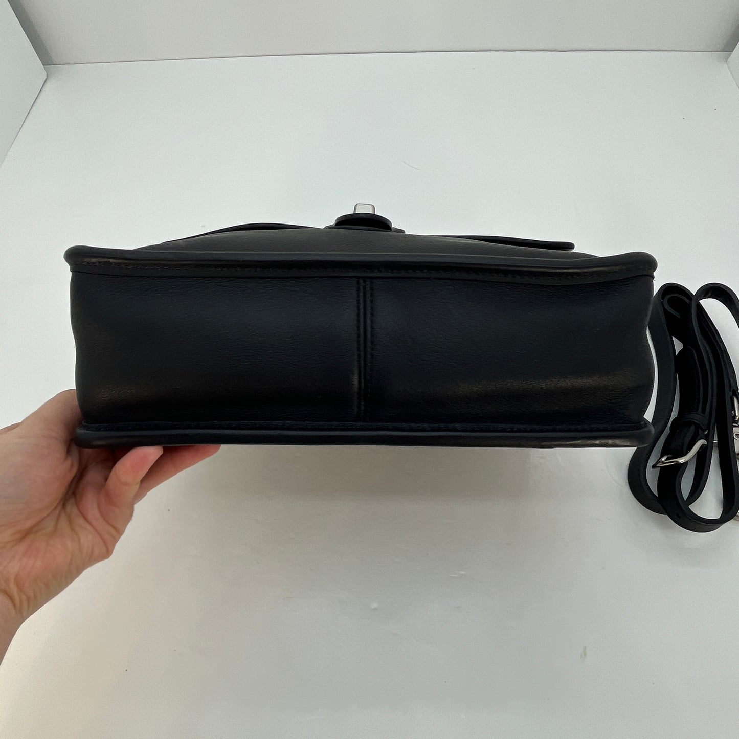 NEW Coach Willis Bag 9927 Black Leather Nickel Hardware 2005
