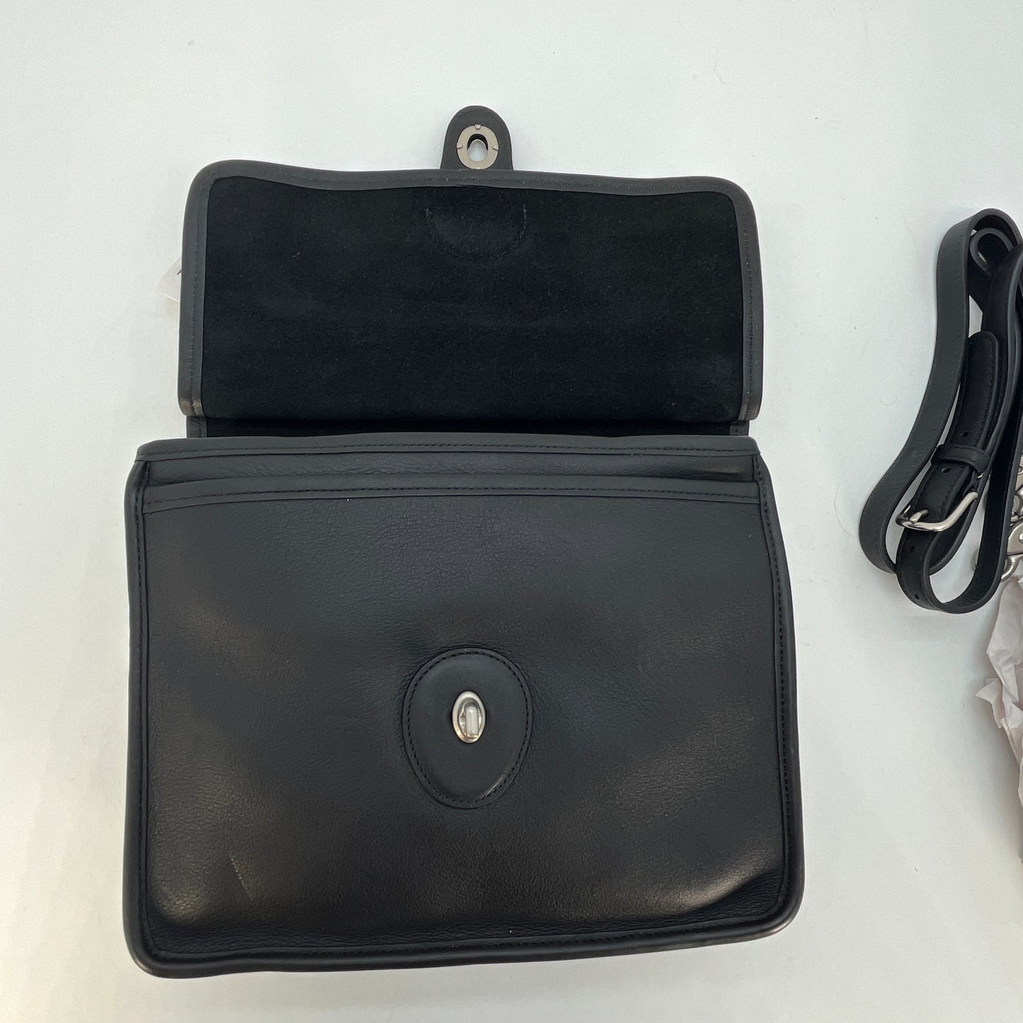 NEW Coach Willis Bag 9927 Black Leather Nickel Hardware 2005