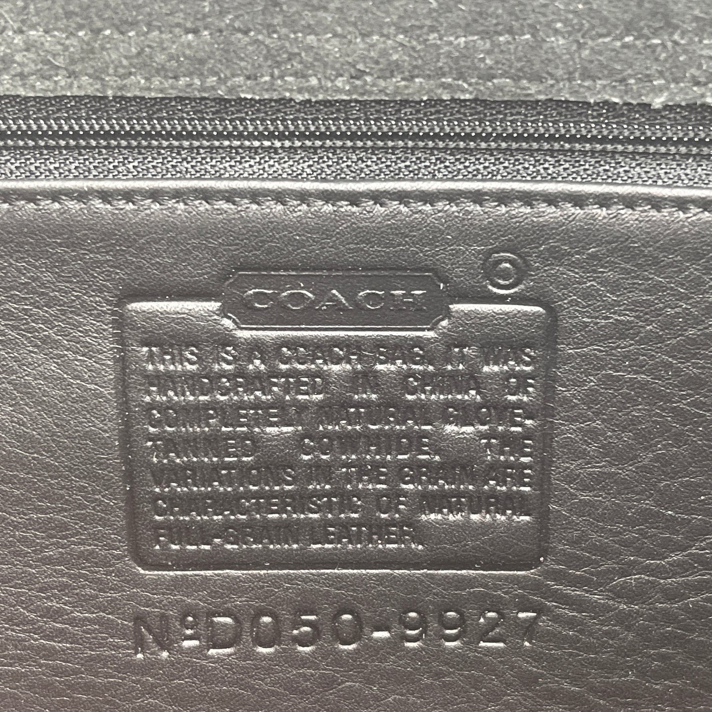 NEW Coach Willis Bag 9927 Black Leather Nickel Hardware 2005