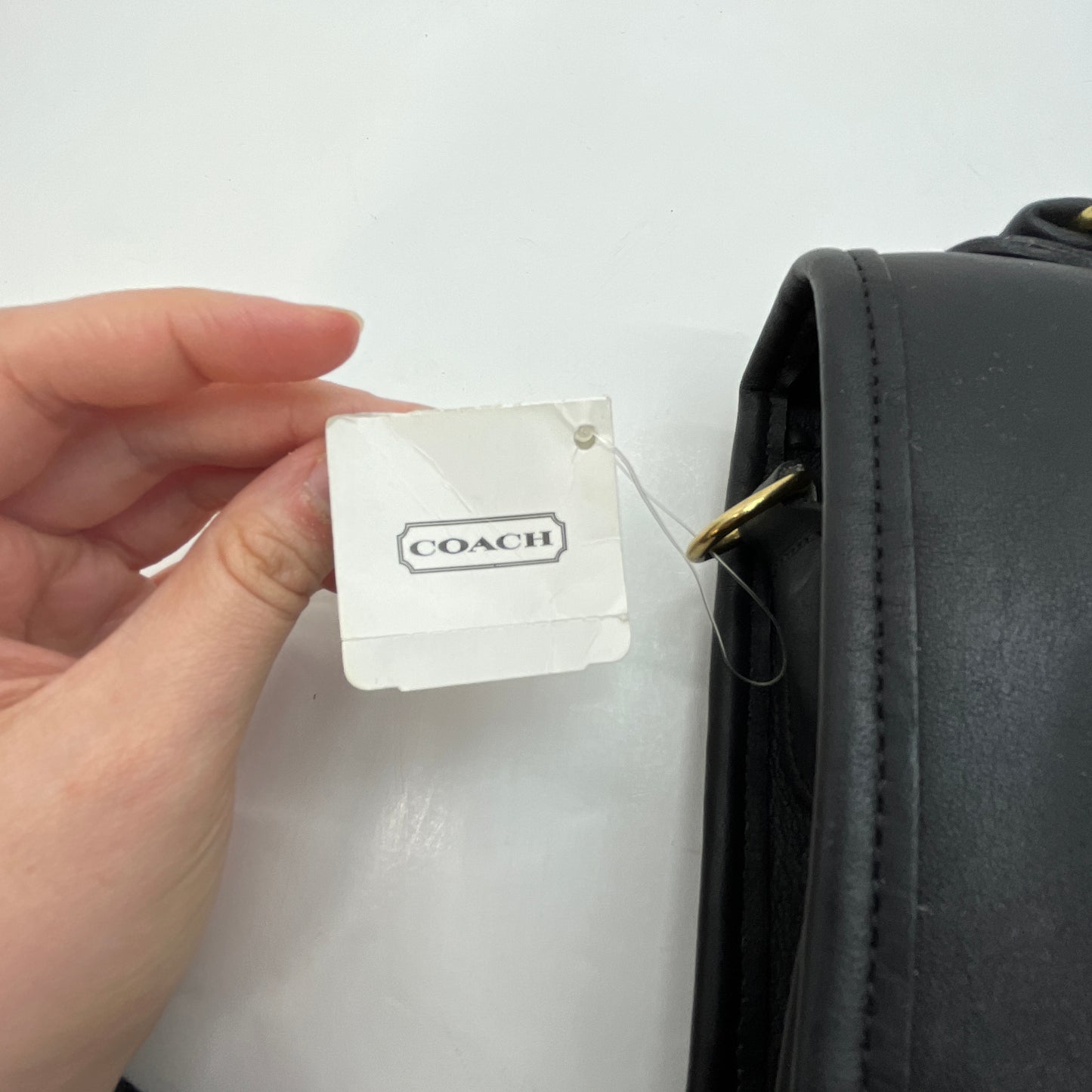 NEW Vintage Coach Station Bag 5130 Black USA 1995