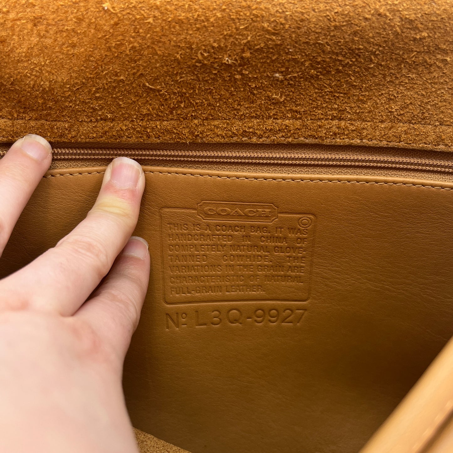 Vintage Coach Willis Bag 9927 Camel 2003