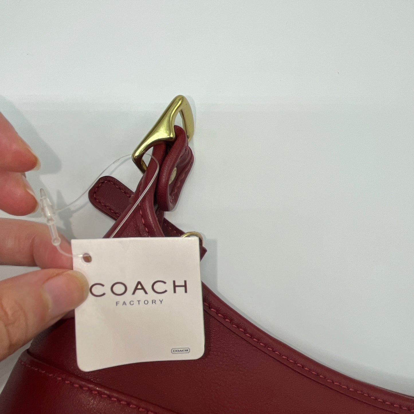 NEW Vintage Coach Legacy Small Pocket Zip 9136 Red 2004