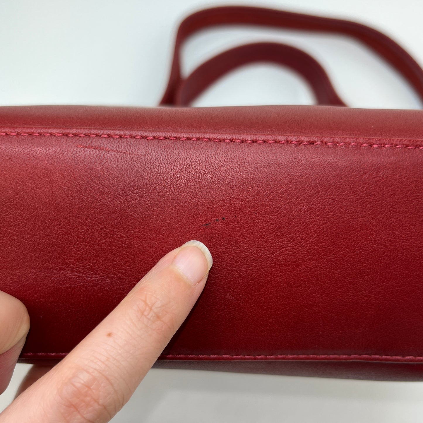 NEW Vintage Coach Legacy Small Pocket Zip 9136 Red 2004
