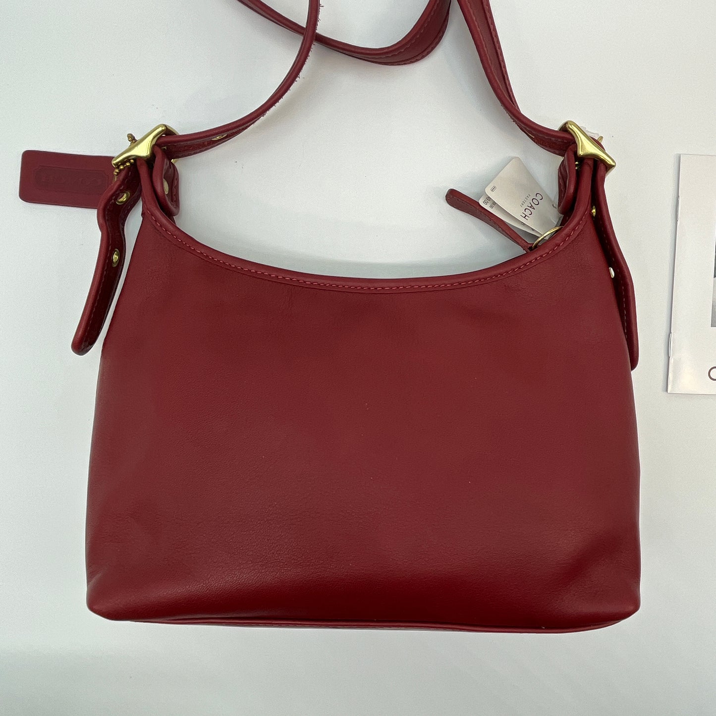 NEW Vintage Coach Legacy Small Pocket Zip 9136 Red 2004