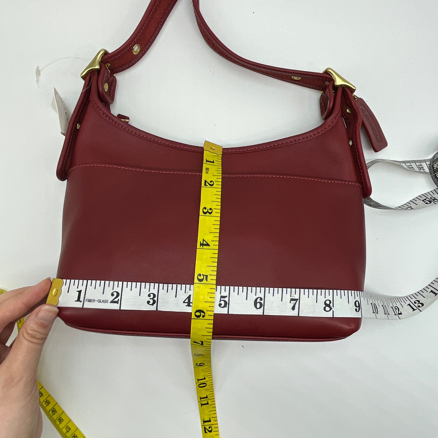 NEW Vintage Coach Legacy Small Pocket Zip 9136 Red 2004