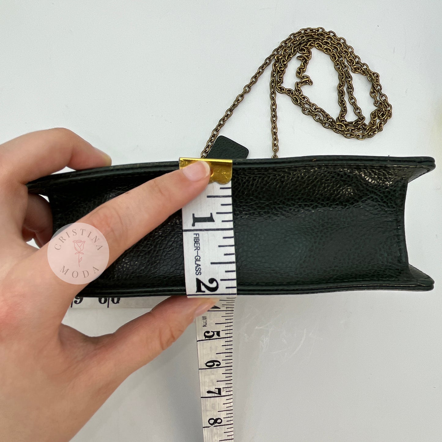 Vintage Coach Madison Tuxedo Bag 4415 Forest Green 1995 Italy