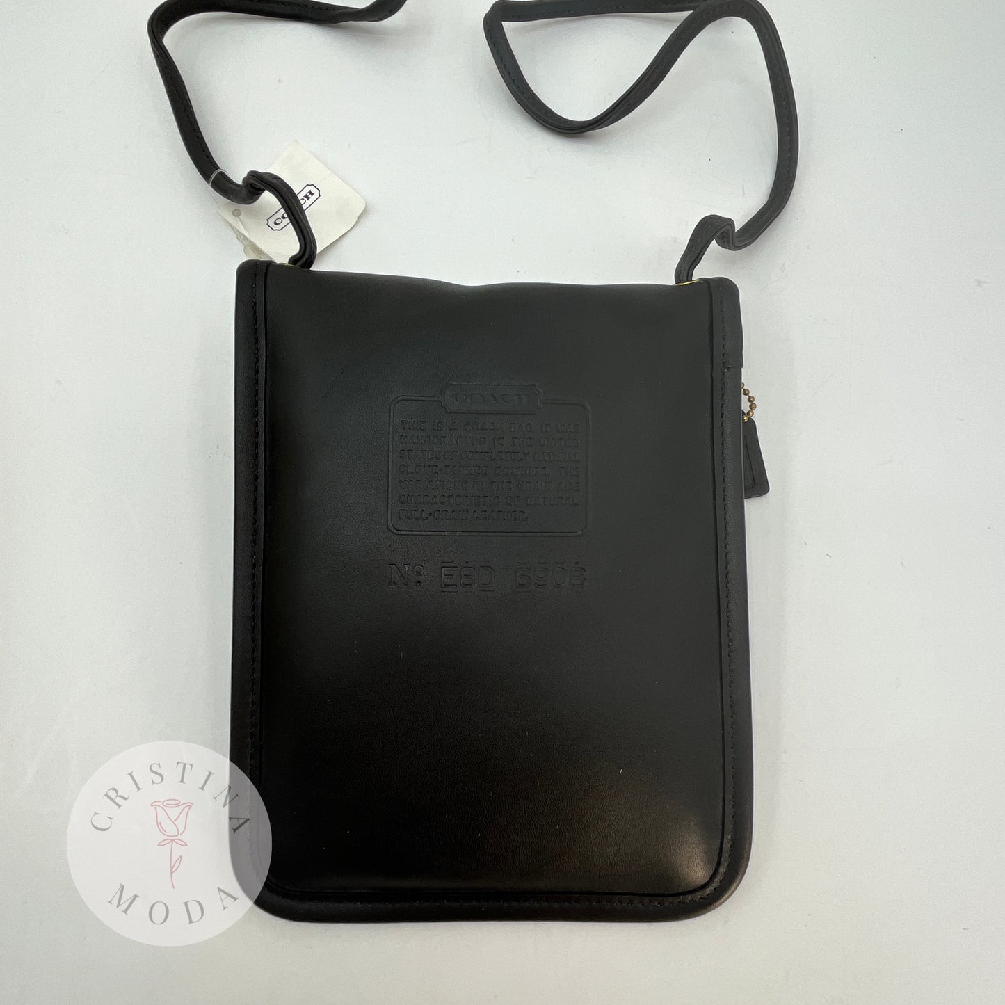 NEW Vintage Coach Tourist Pouch Passport Hipster 6908 Black USA 1998