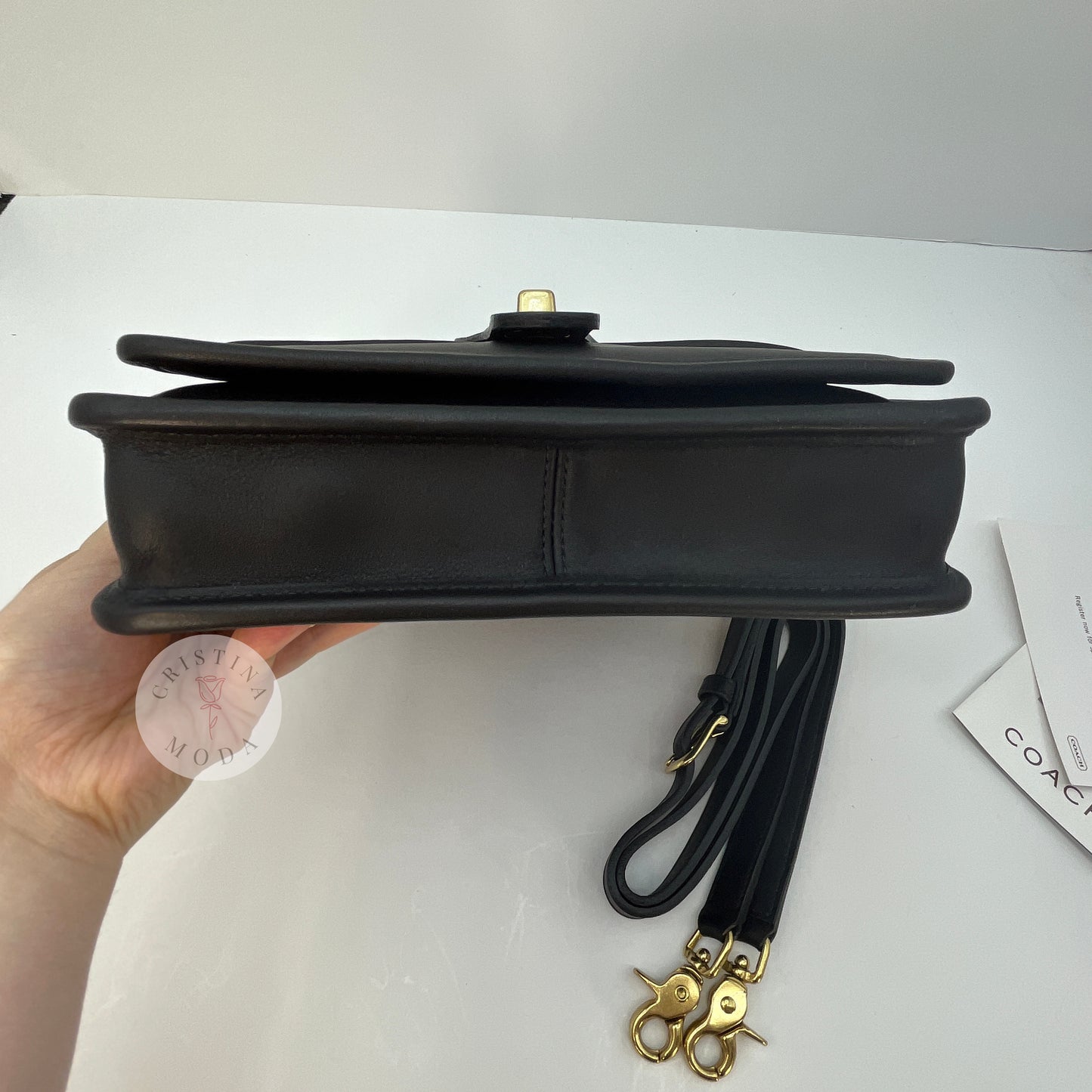 NEW Vintage Coach Station Bag 5130 Black 2002