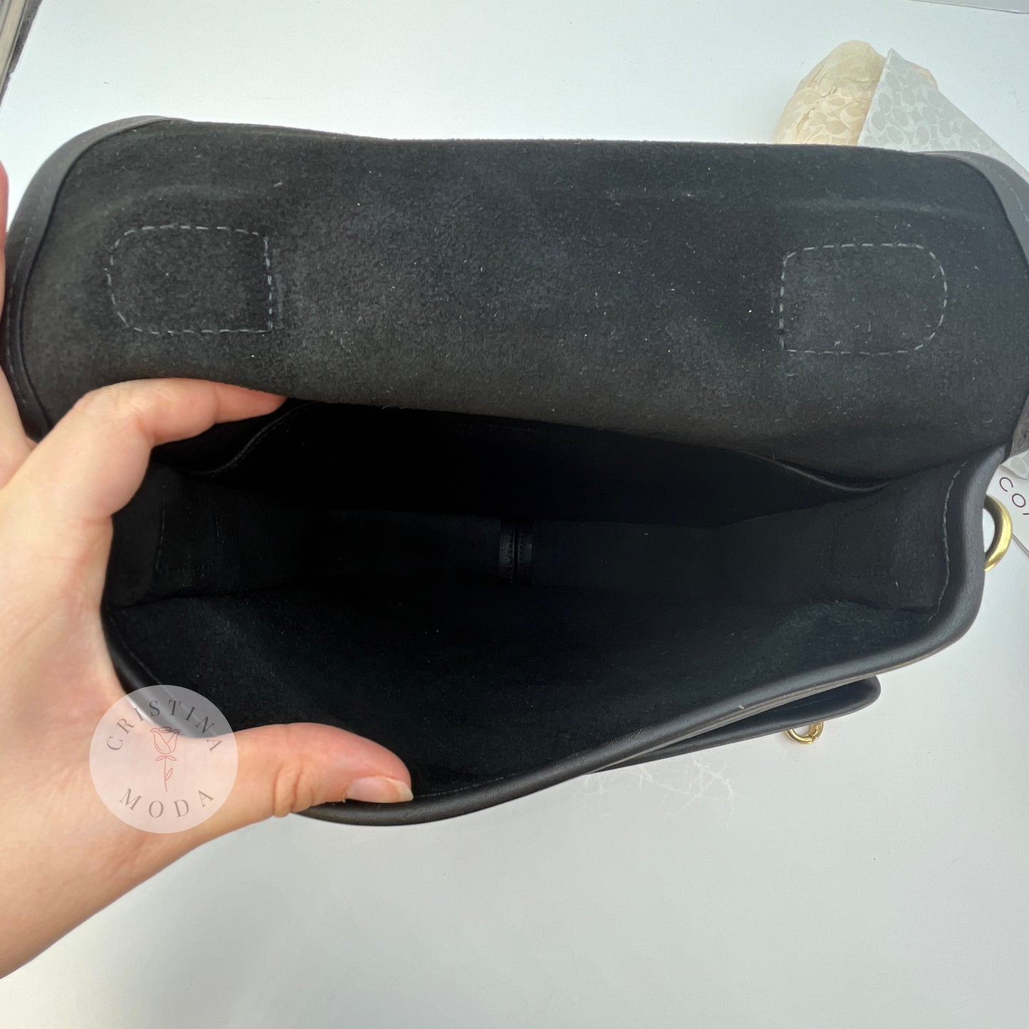 NEW Vintage Coach Station Bag 5130 Black 2002