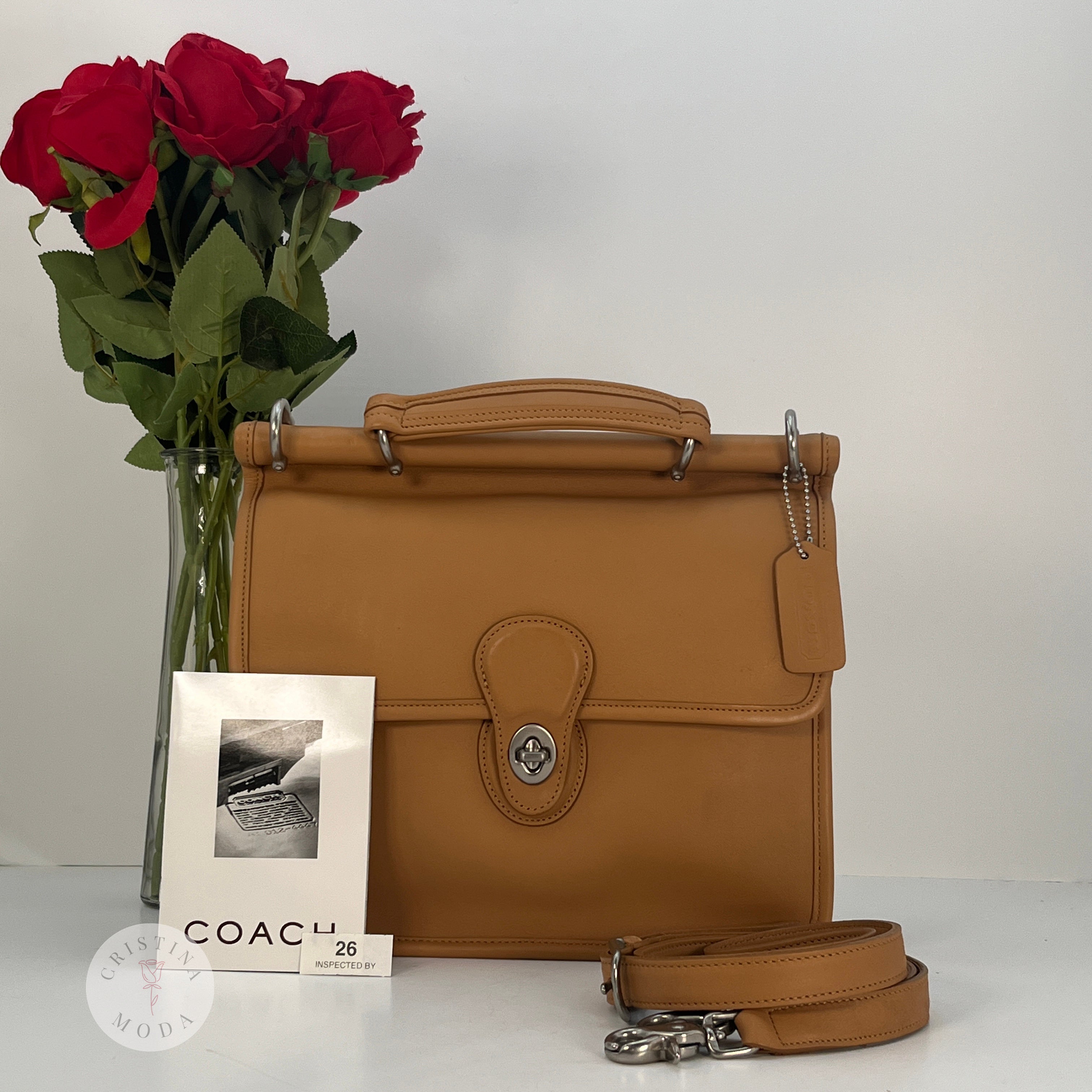 Hotsell Vintage Coach Whitney Satchel #9182 in Camel