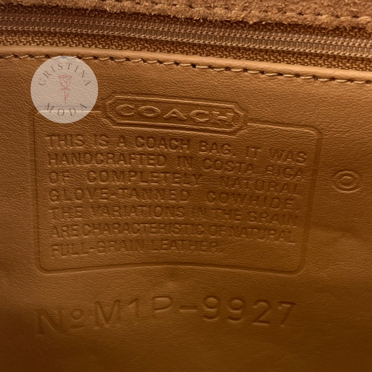 LIKE NEW Vintage Coach Willis Bag 9927 Camel Color 2001 Costa Rica