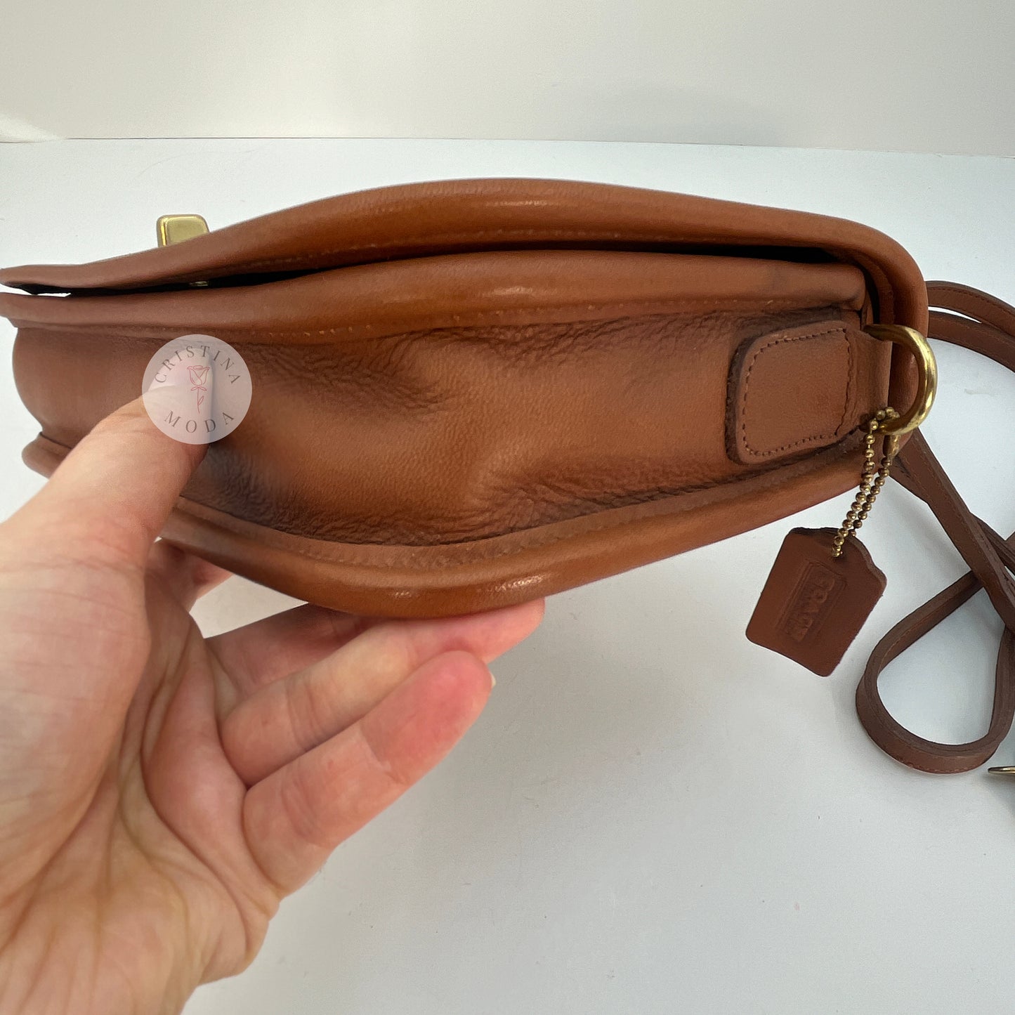 LIKE NEW Vintage Coach Pocket Purse 9755 British Tan