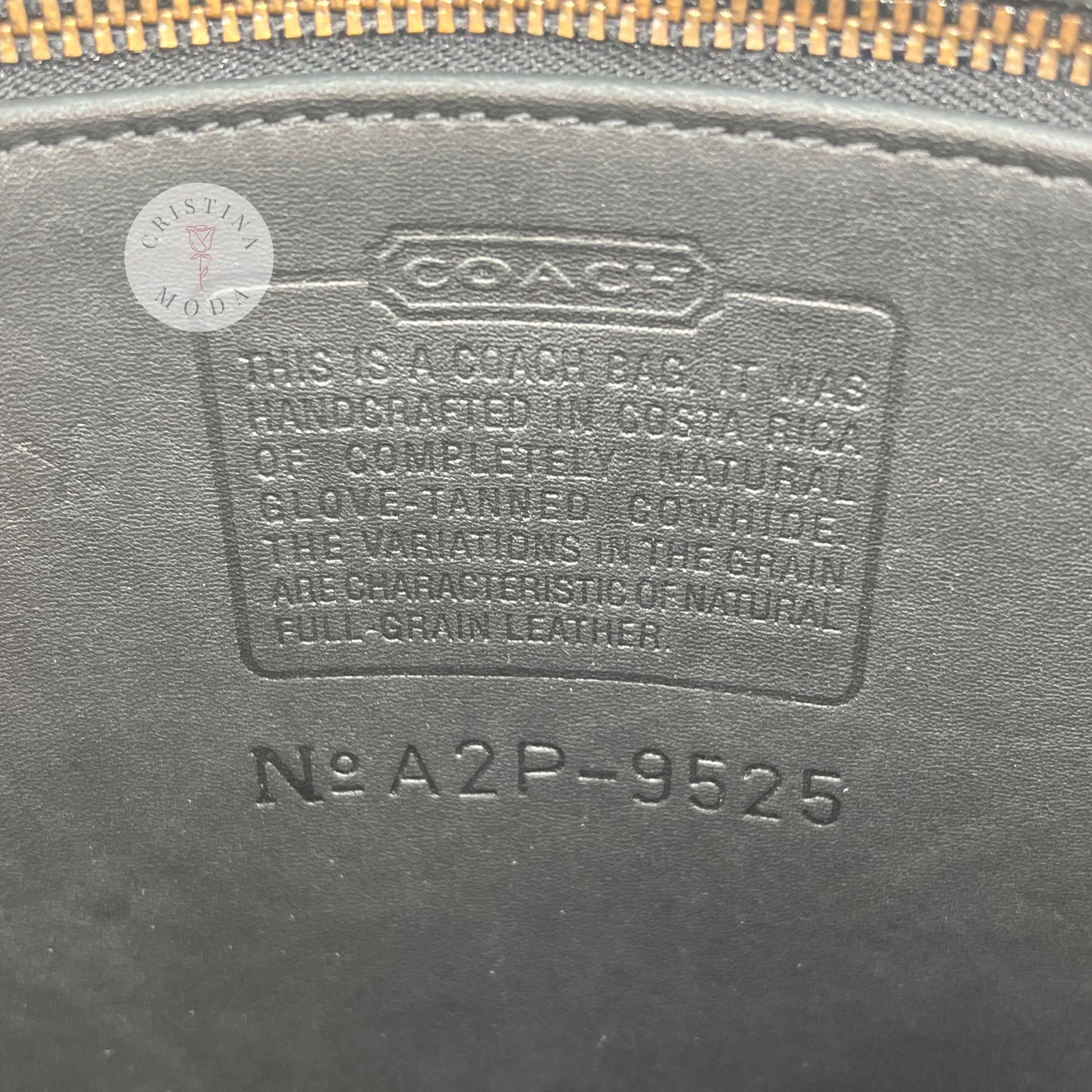 Vintage Coach Stewardess Bag 9525 Black 2002 Costa Rica