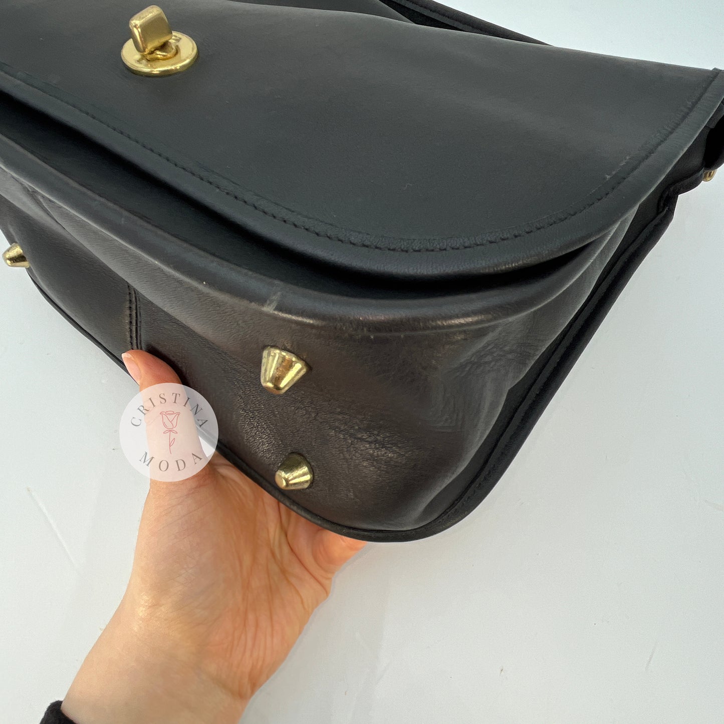 Vintage Coach Stewardess Bag 9525 Black 2002 Costa Rica
