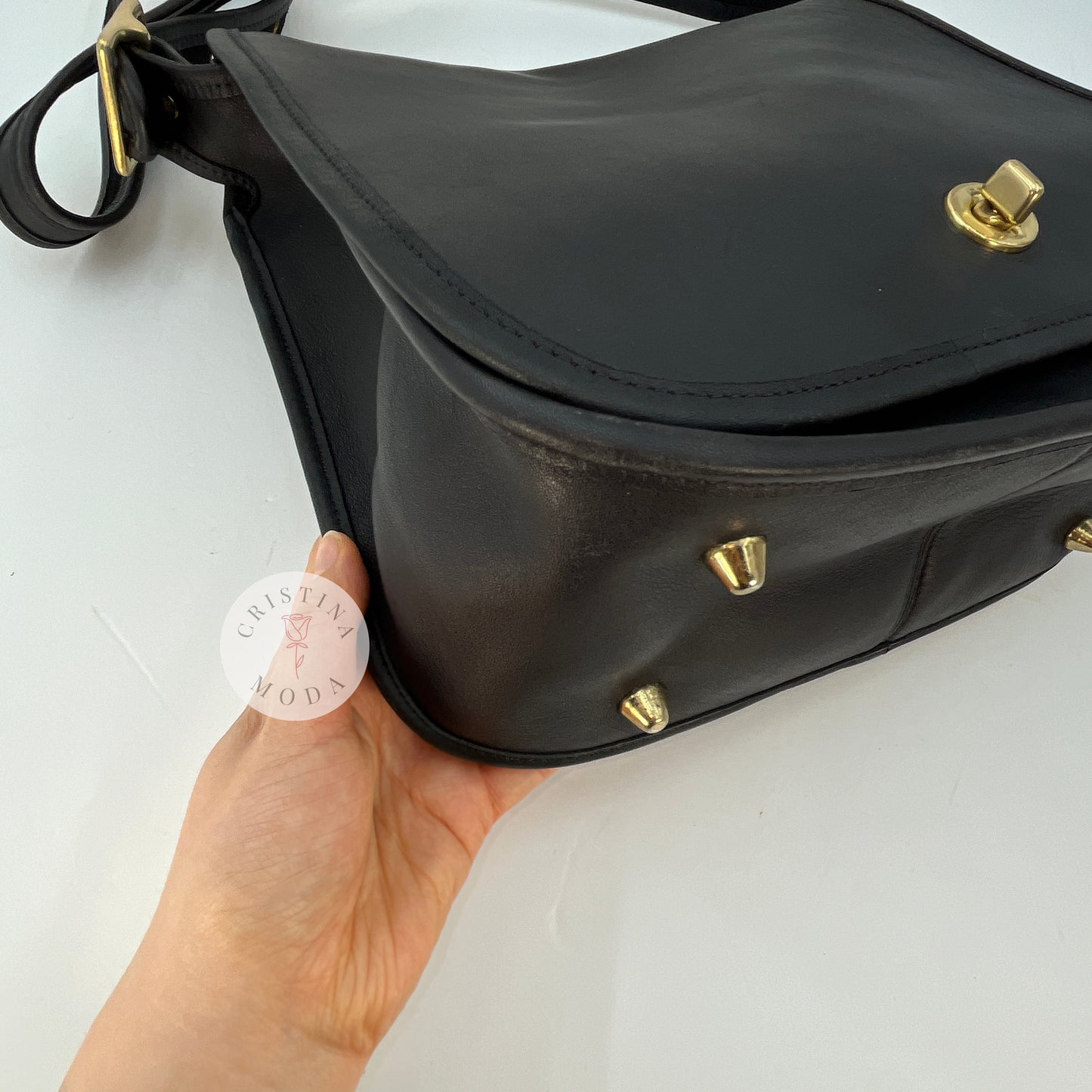 Vintage Coach Stewardess Bag 9525 Black 2002 Costa Rica