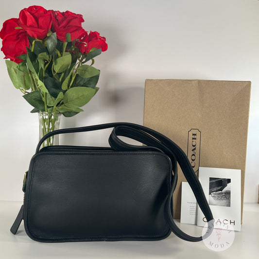 LIKE NEW Vintage Coach Legacy East West Compartment Bag 9164 Black