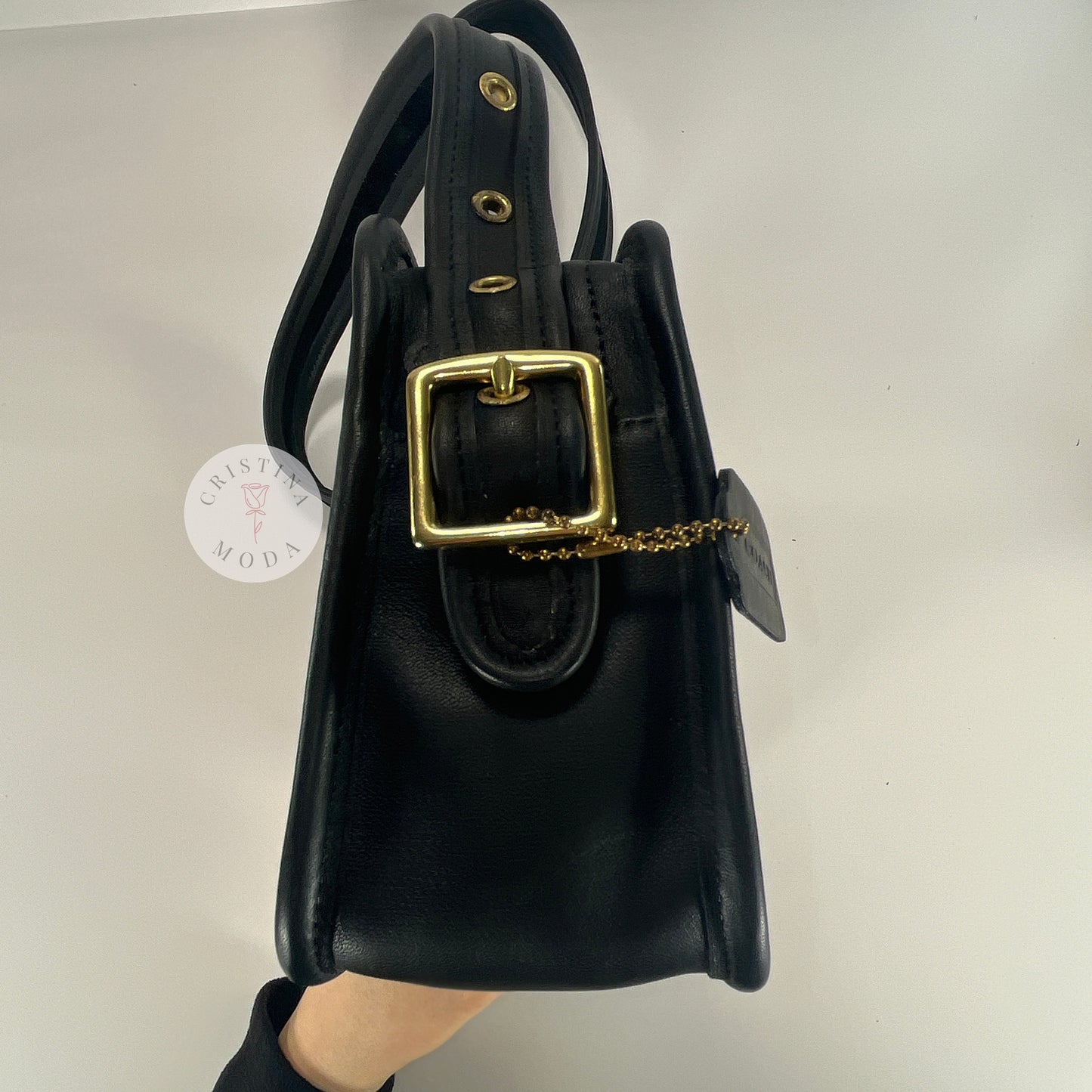 LIKE NEW Vintage Coach Legacy East West Compartment Bag 9164 Black