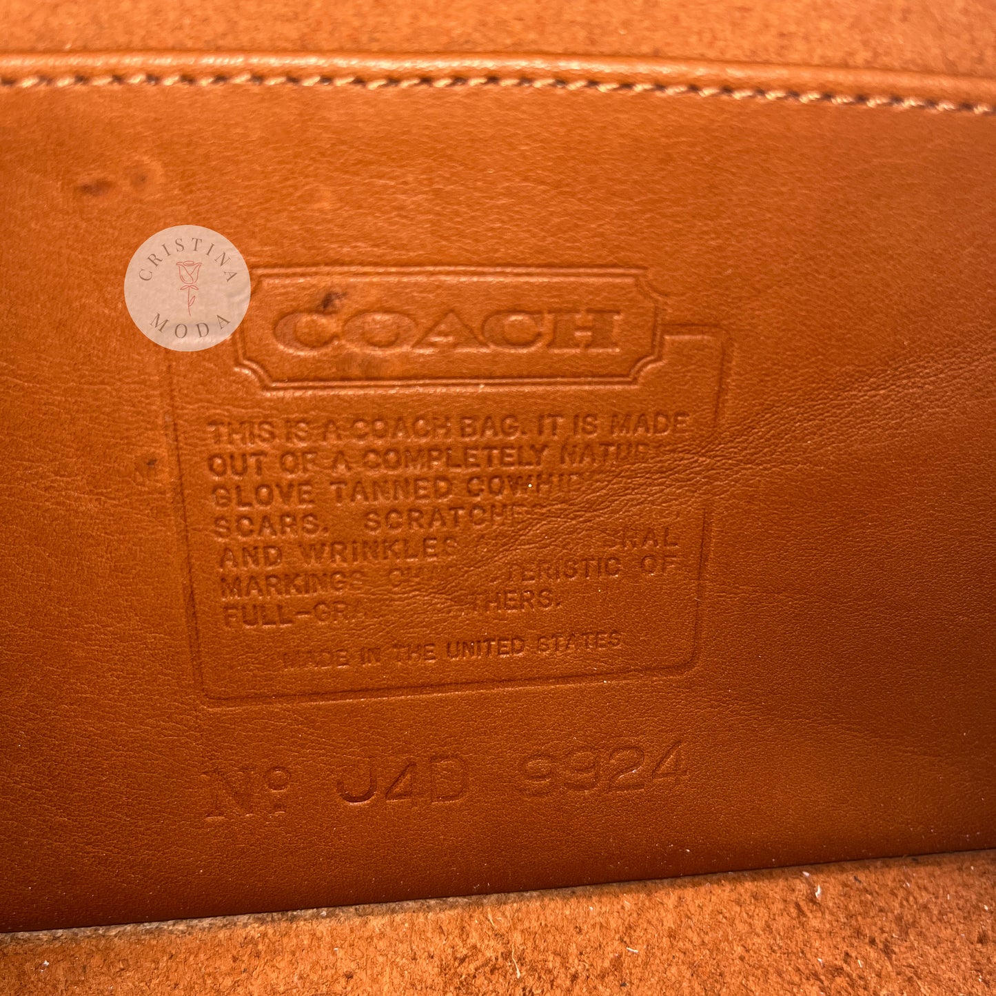 Vintage Coach Casino Bag 9924 British Tan 1994 USA