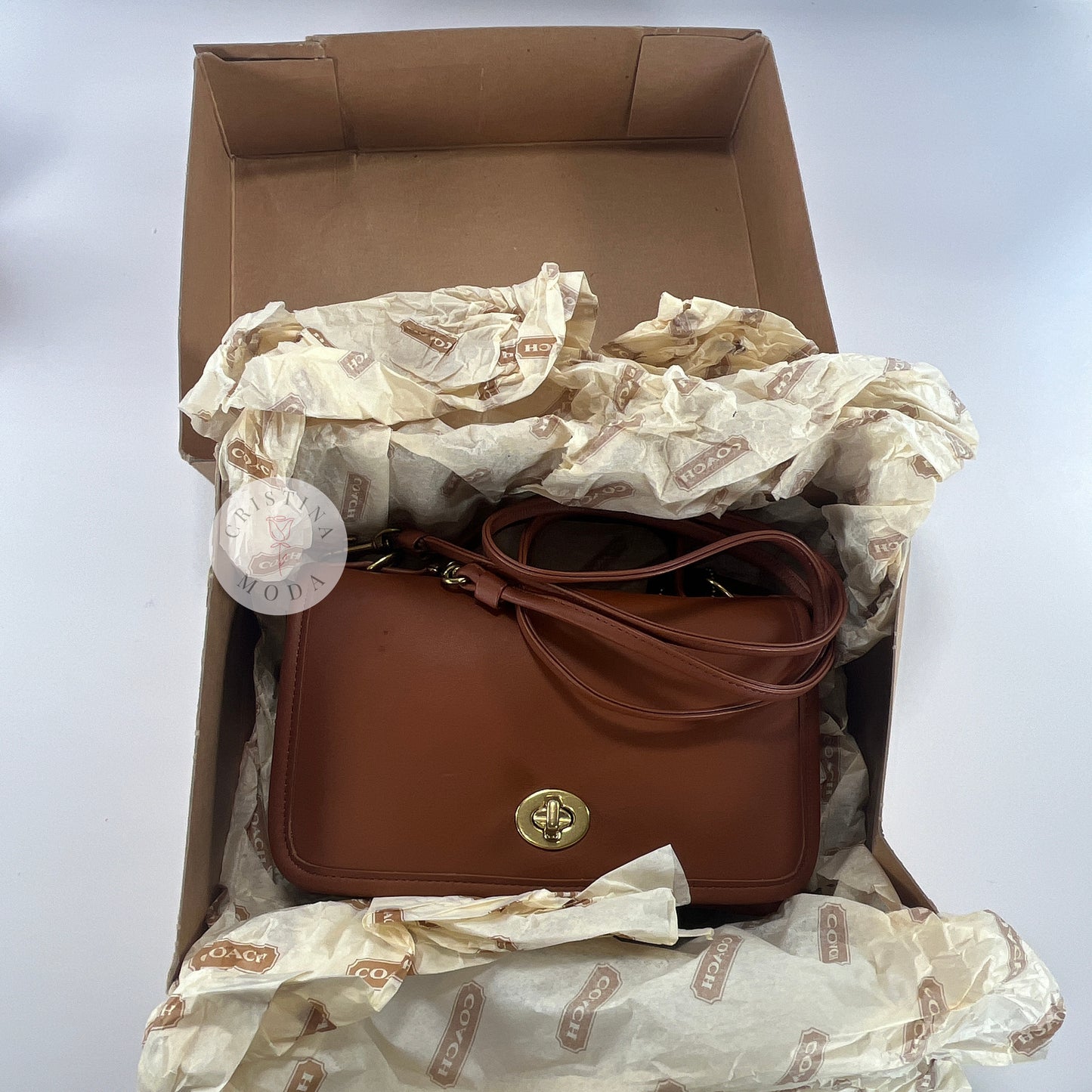Vintage Coach Casino Bag 9924 British Tan 1994 USA