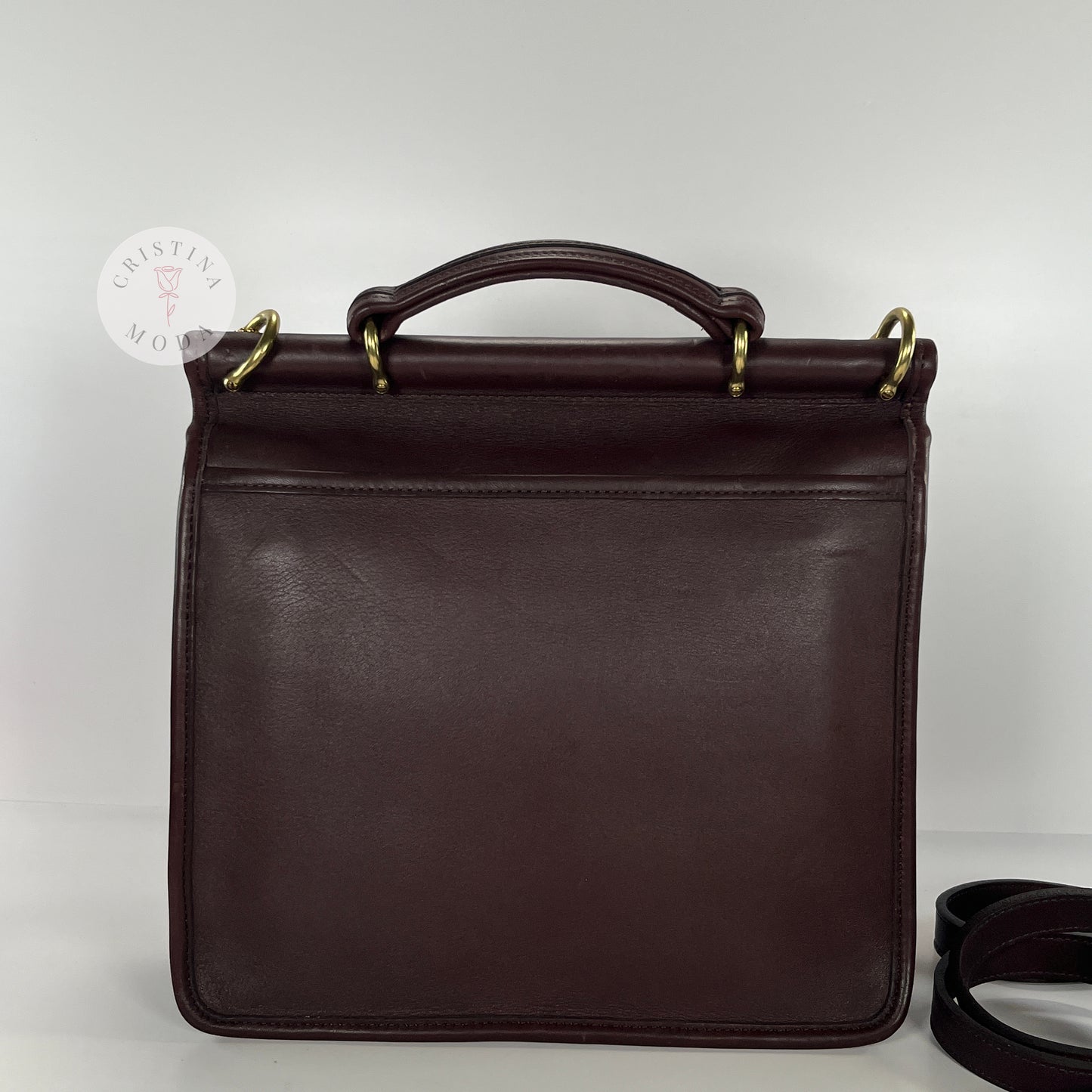 Vintage Coach Willis Bag 9927 Mahogany Brown 2003 Dominican Republic