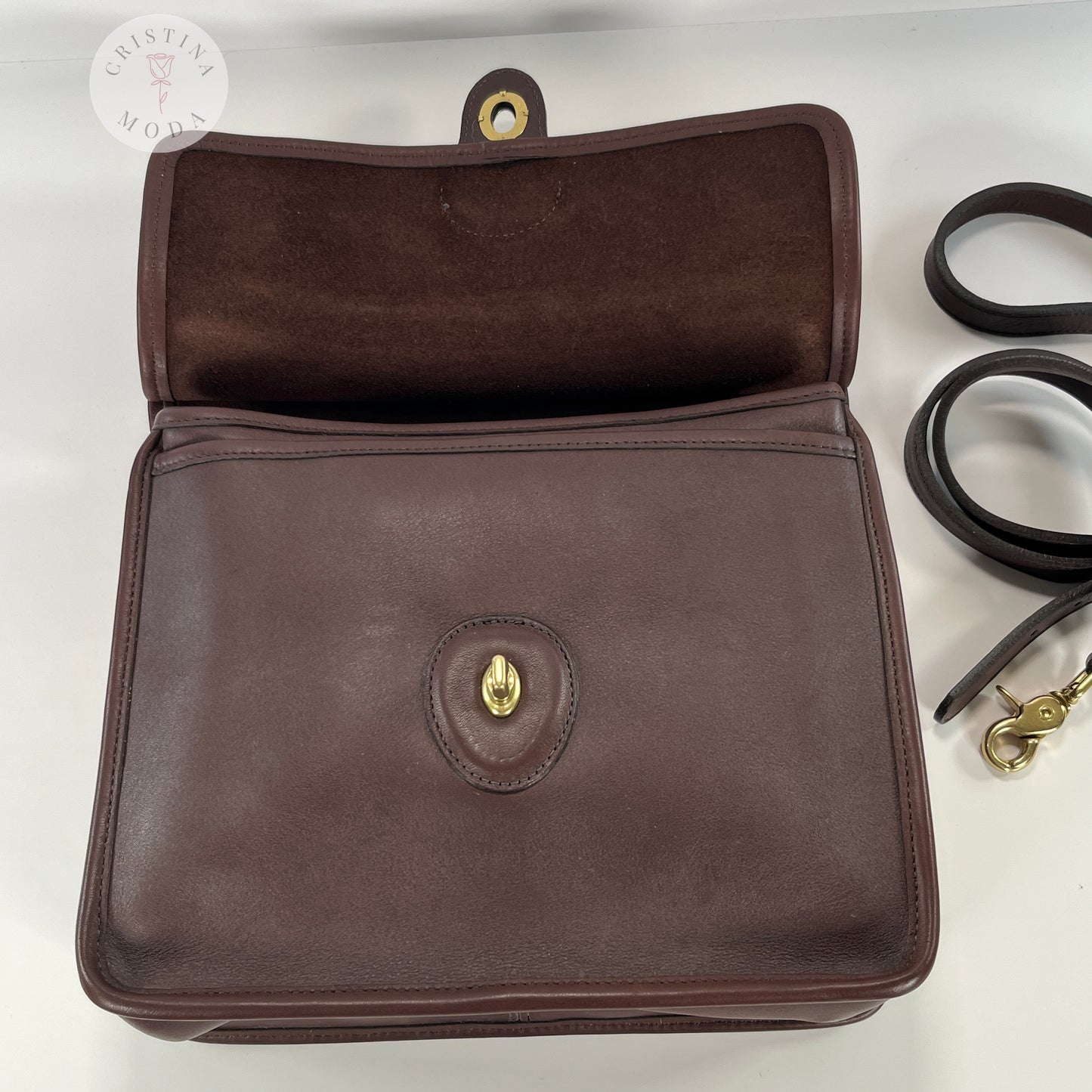 Vintage Coach Willis Bag 9927 Mahogany Brown 2003 Dominican Republic