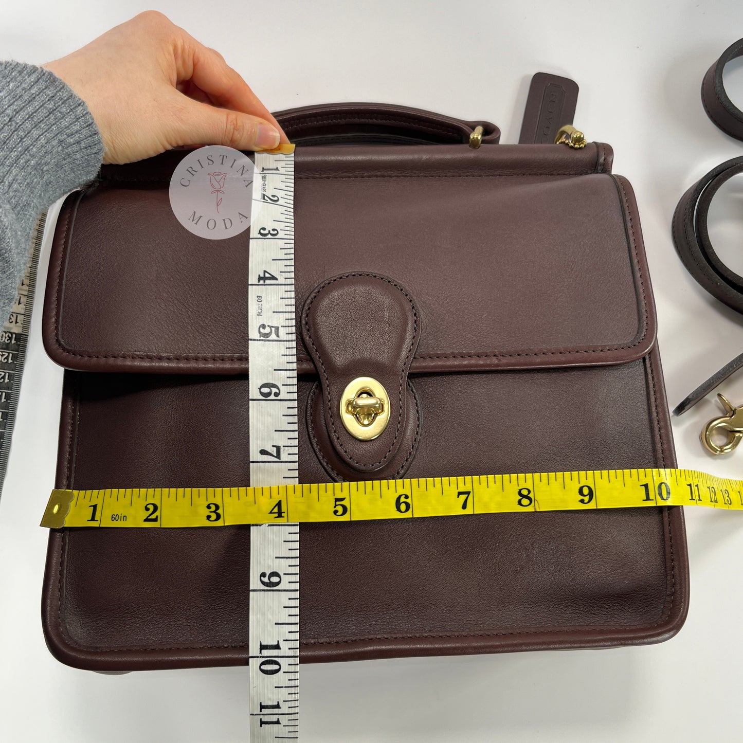 Vintage Coach Willis Bag 9927 Mahogany Brown 2003 Dominican Republic