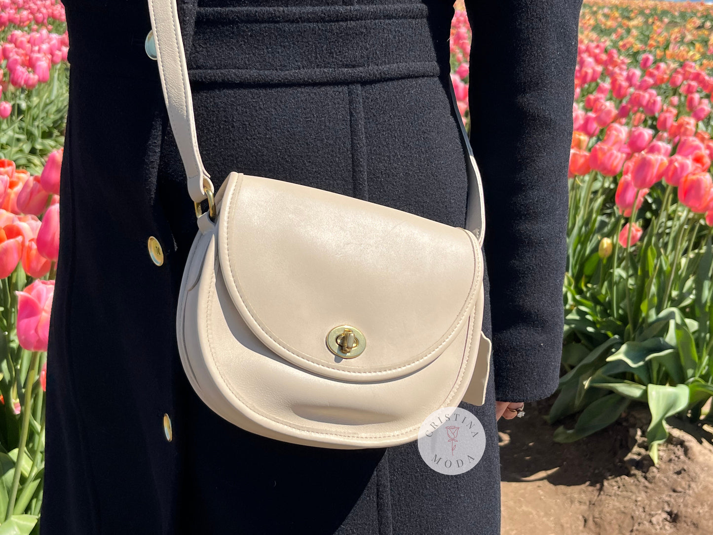 Vintage Coach Watson Bag 9981 Bone USA 1996