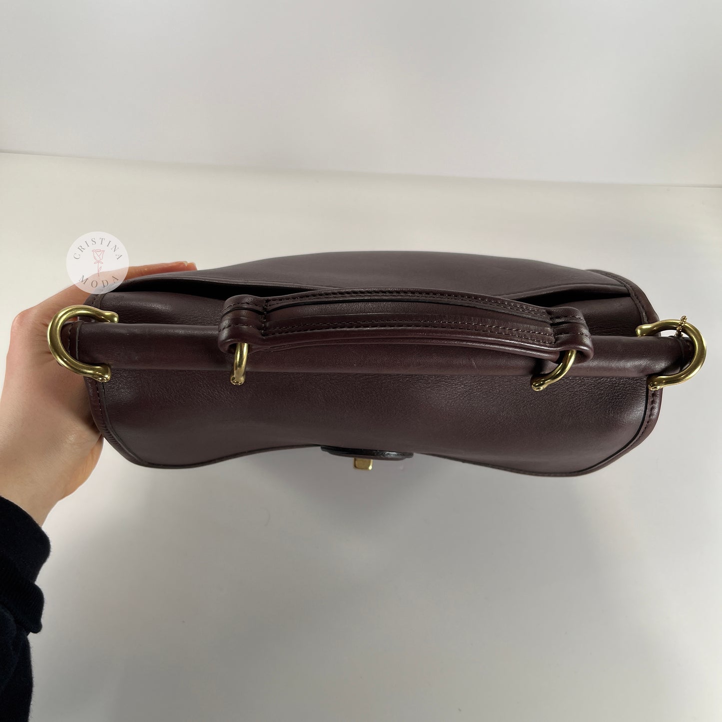 Vintage Coach Willis Bag 9927 Mahogany Brown 2003 Dominican Republic