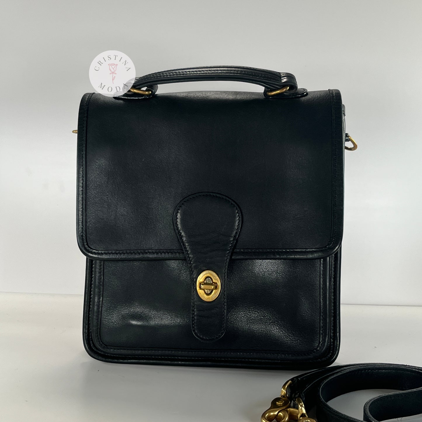 Vintage Coach Station Bag 5130 Black 2001
