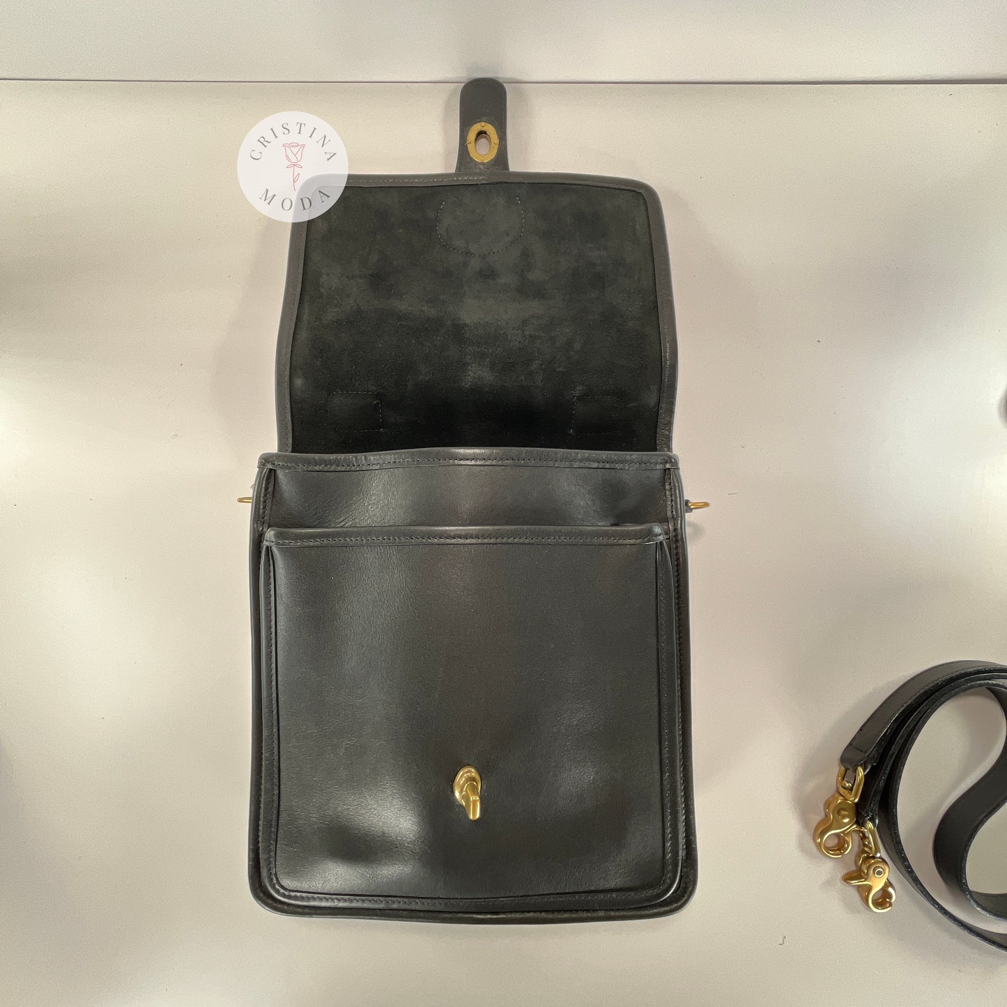 Vintage Coach Station Bag 5130 Black 2001