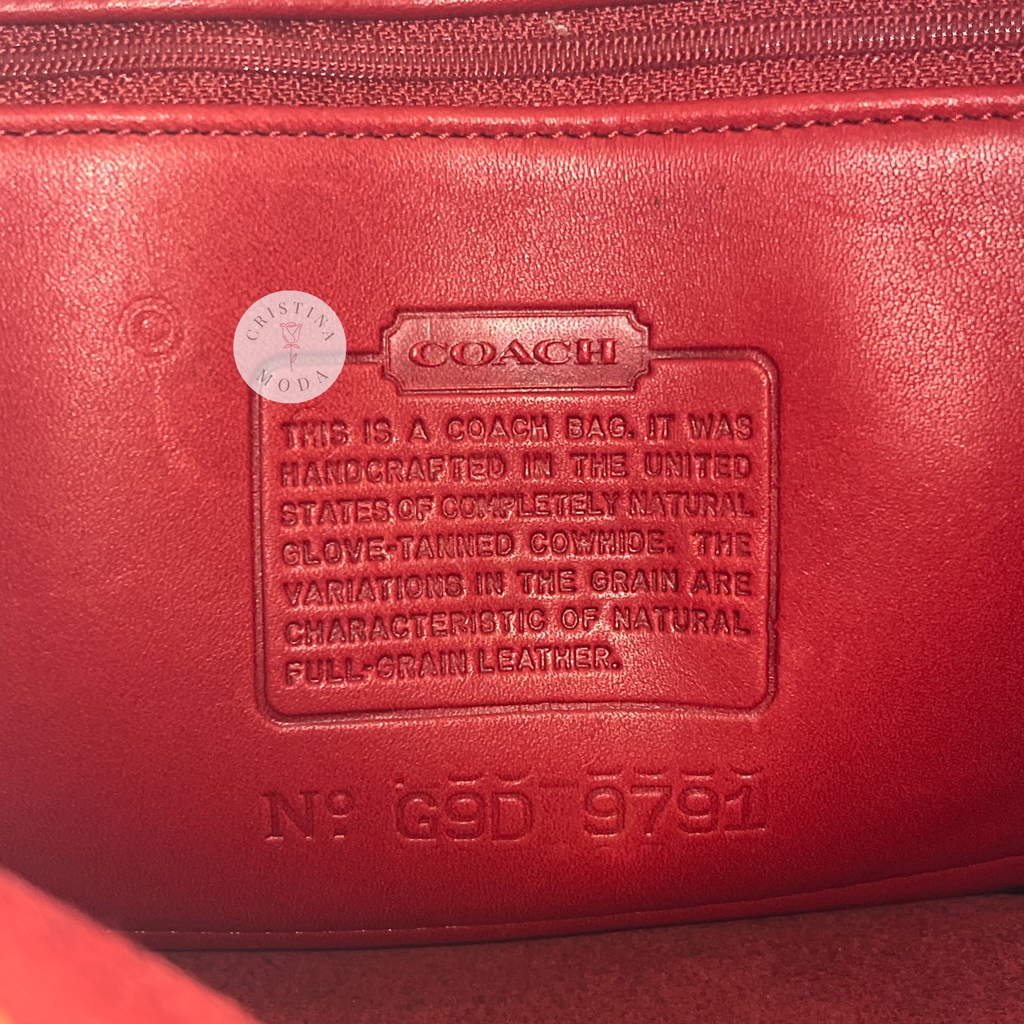 NEW Vintage Coach Large Daypack Backpack 9791 Red USA 1999