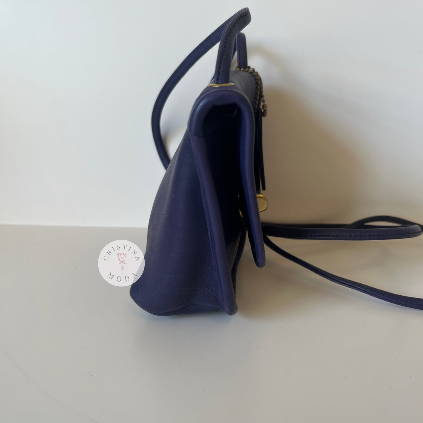 Vintage Coach Everett Bag 9934 Purple USA 1990's