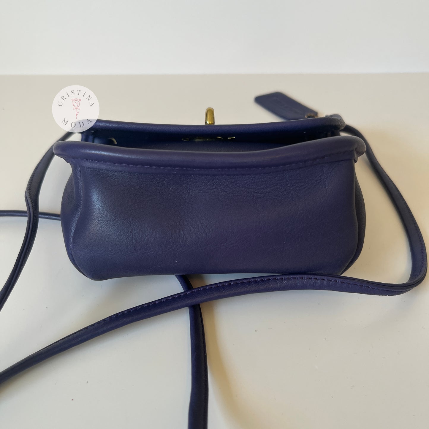 Vintage Coach Everett Bag 9934 Purple USA 1990's