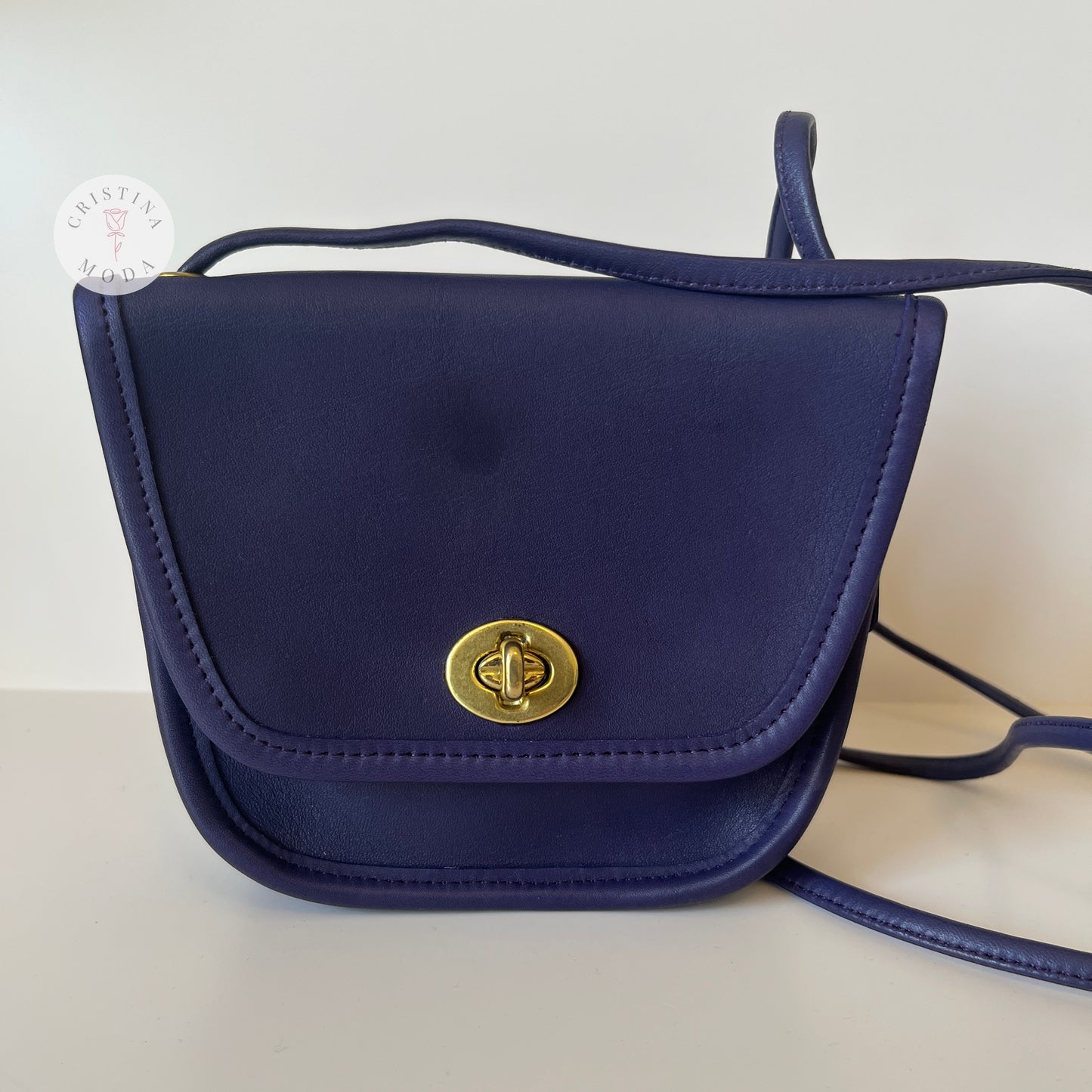 Vintage Coach Everett Bag 9934 Purple USA 1990's