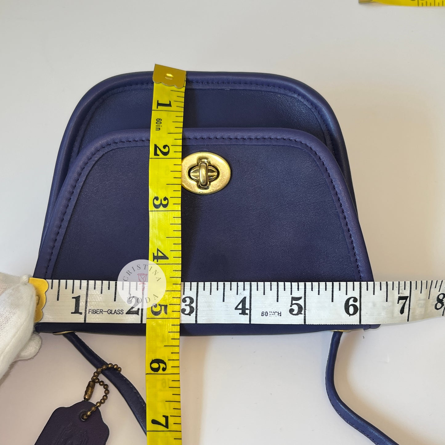 Vintage Coach Everett Bag 9934 Purple USA 1990's