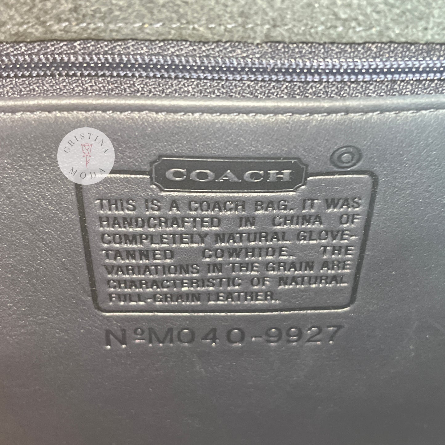 NEW Vintage Coach Willis Bag 9927 Navy & Nickel Hardware 2004