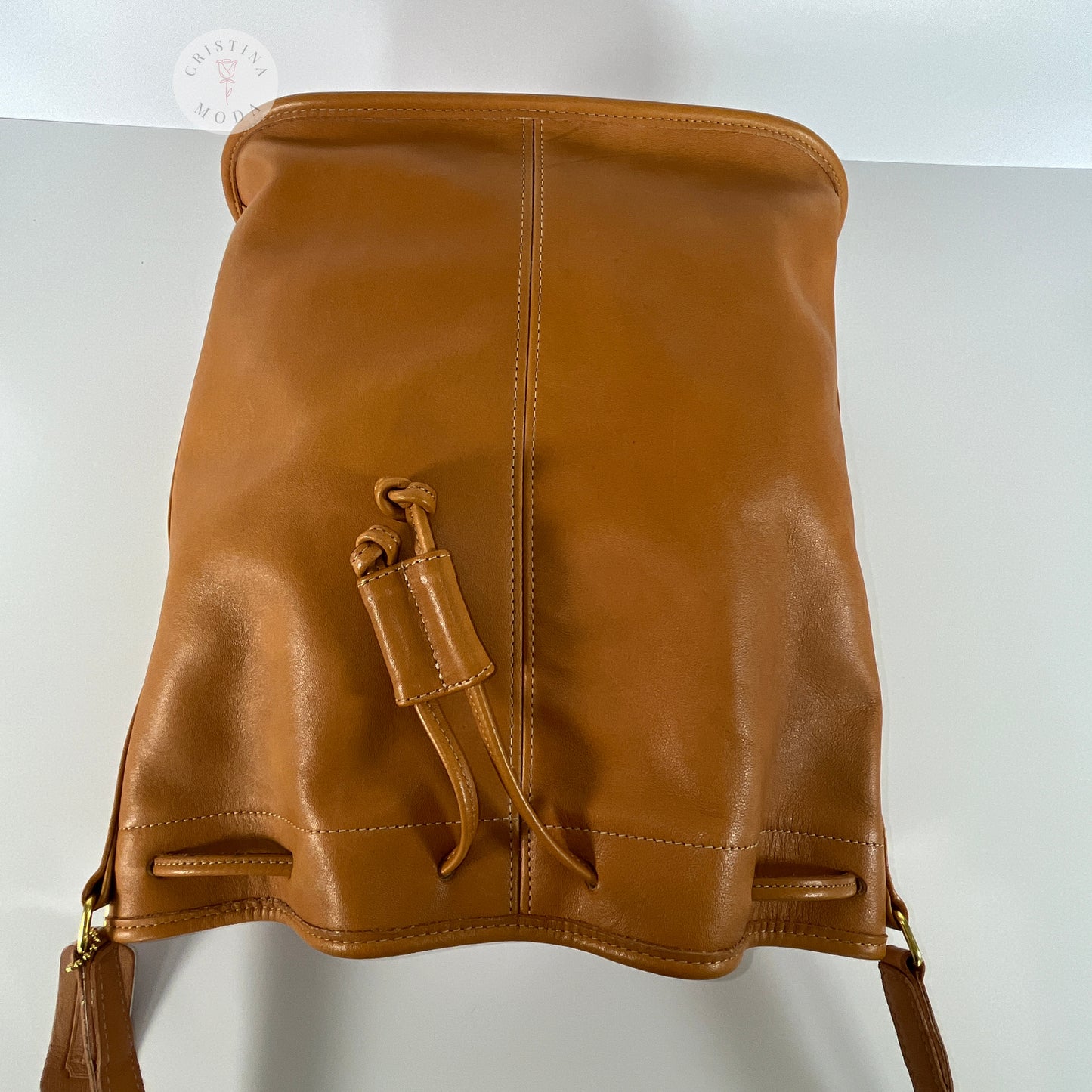 Vintage Coach Drawstring Sac Medium 4015 Honey USA