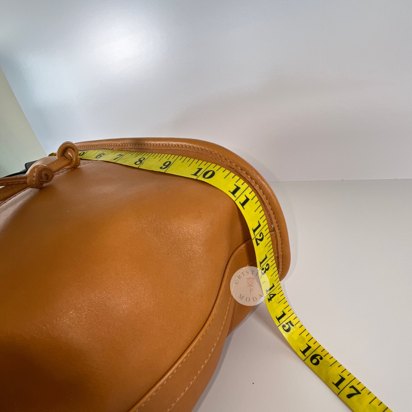 Vintage Coach Drawstring Sac Medium 4015 Honey USA
