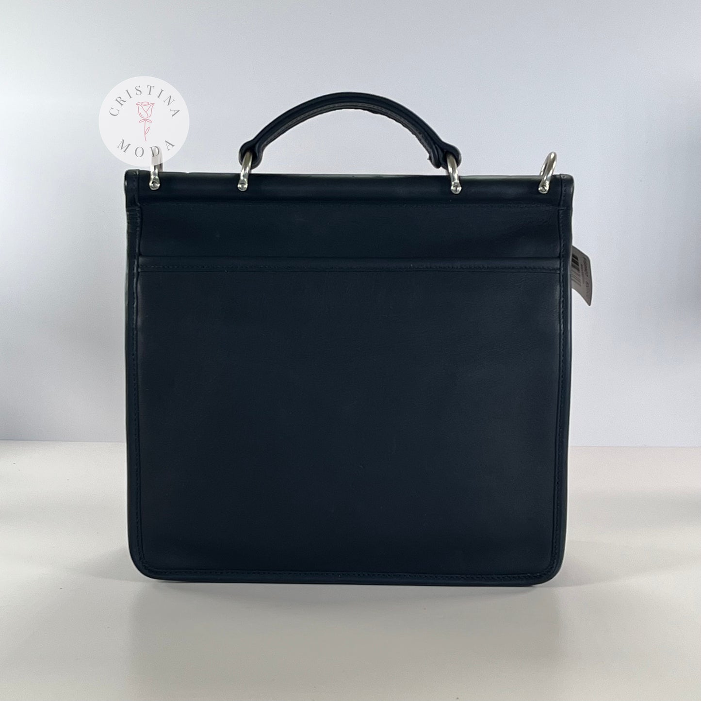 NEW Vintage Coach Willis Bag 9927 Navy & Nickel Hardware 2004