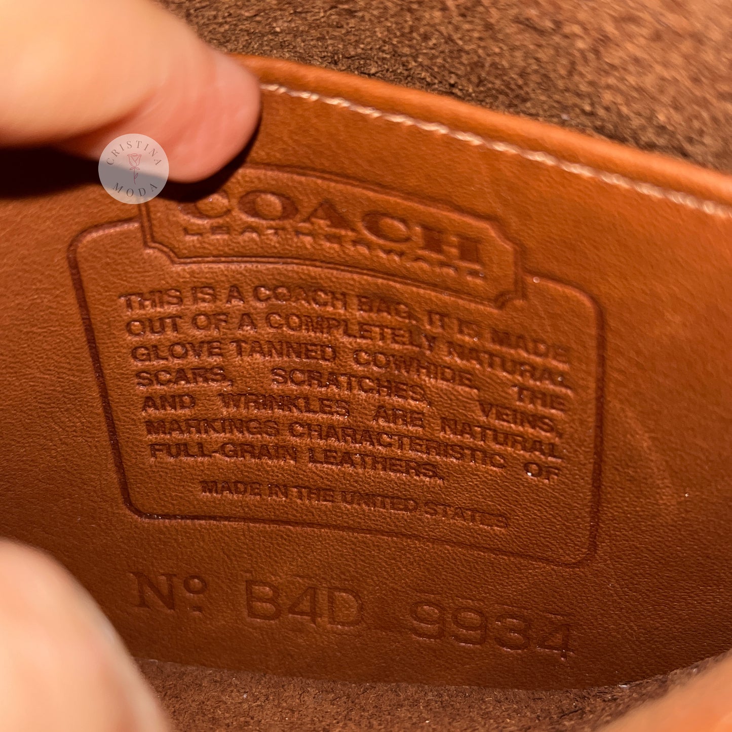 NEW Vintage Coach Everett Bag 9934 British Tan USA 1994
