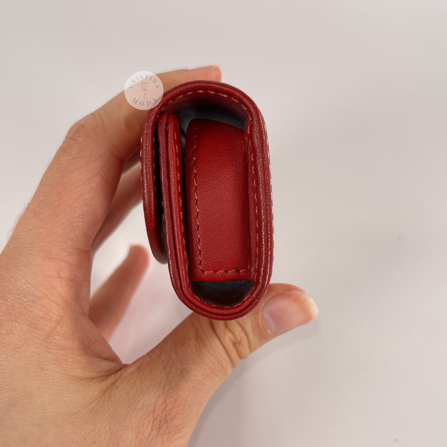 LIKE NEW Vintage Coach Leather Contact Lens Case Red