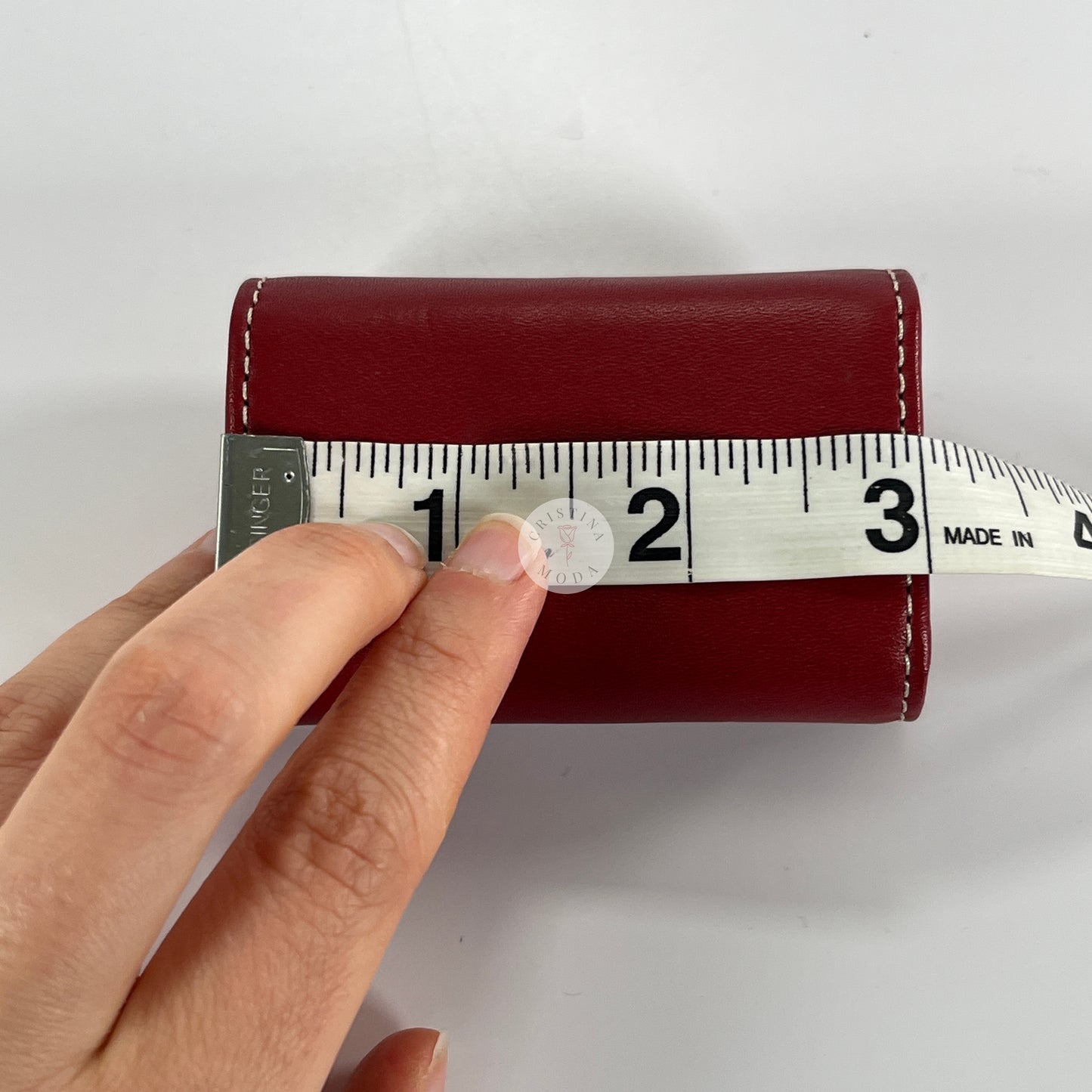 LIKE NEW Vintage Coach Leather Contact Lens Case Red