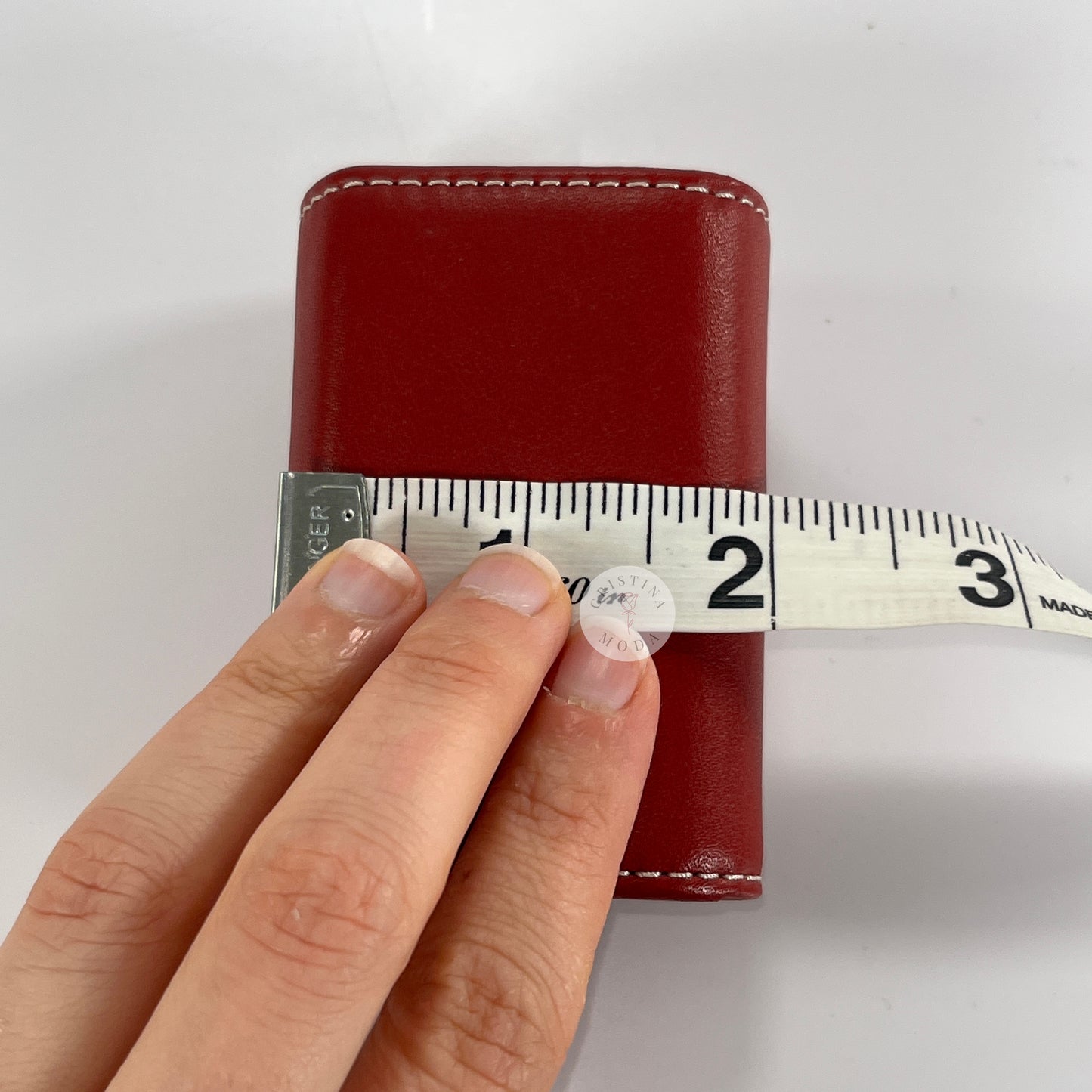 LIKE NEW Vintage Coach Leather Contact Lens Case Red