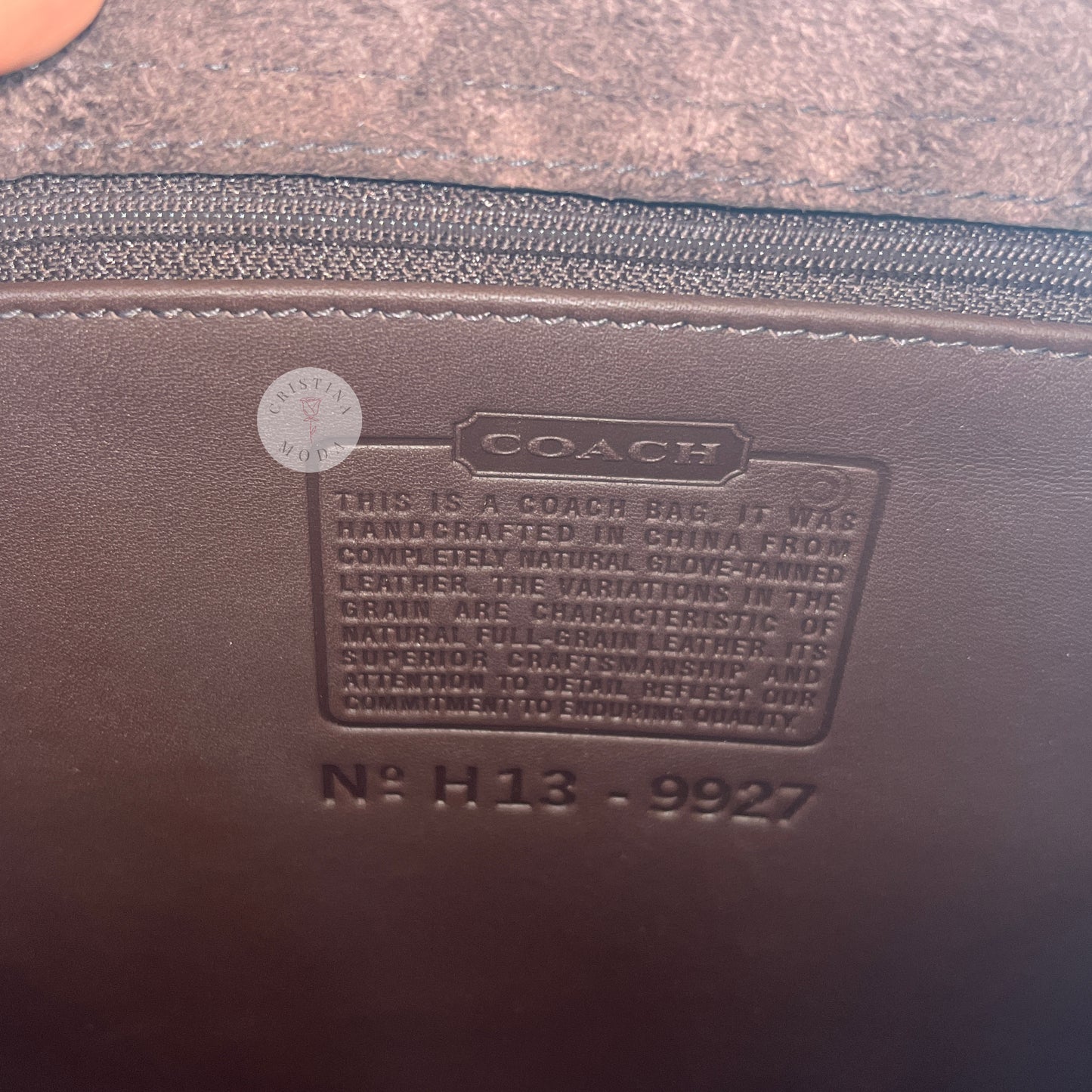 Vintage Coach Willis Bag 9927 Mahogany Brown 2001