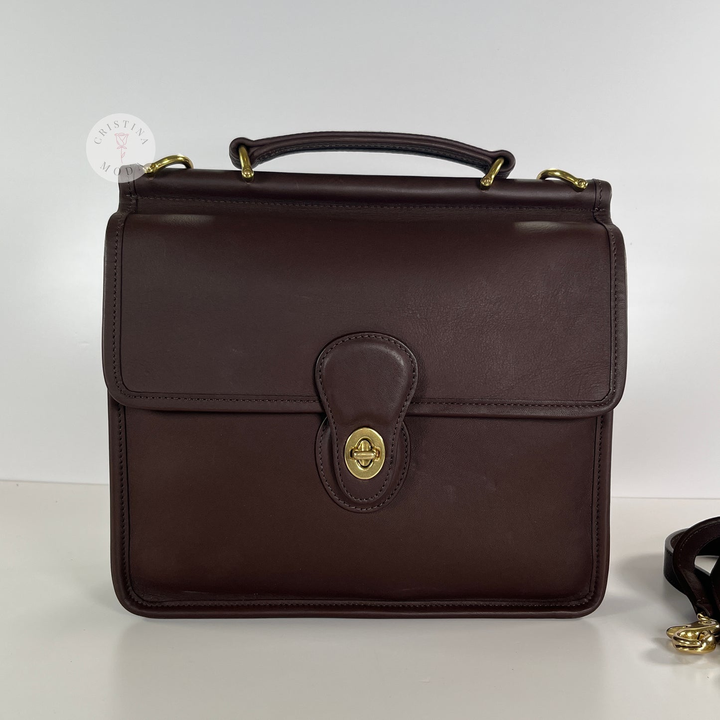 Vintage Coach Willis Bag 9927 Mahogany Brown 2001