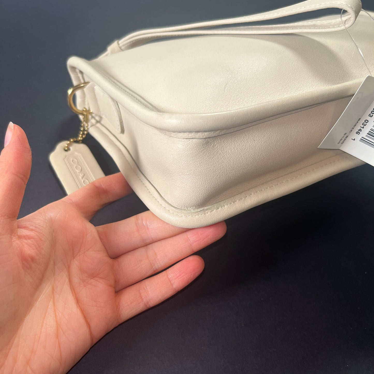 NEW Vintage Coach Basic Bag 9455 Bone USA 1999