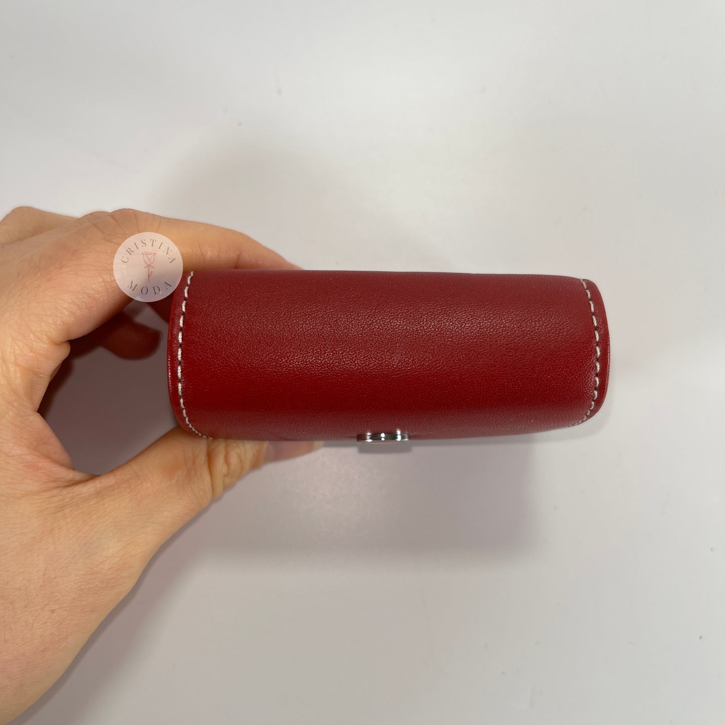 LIKE NEW Vintage Coach Leather Contact Lens Case Red