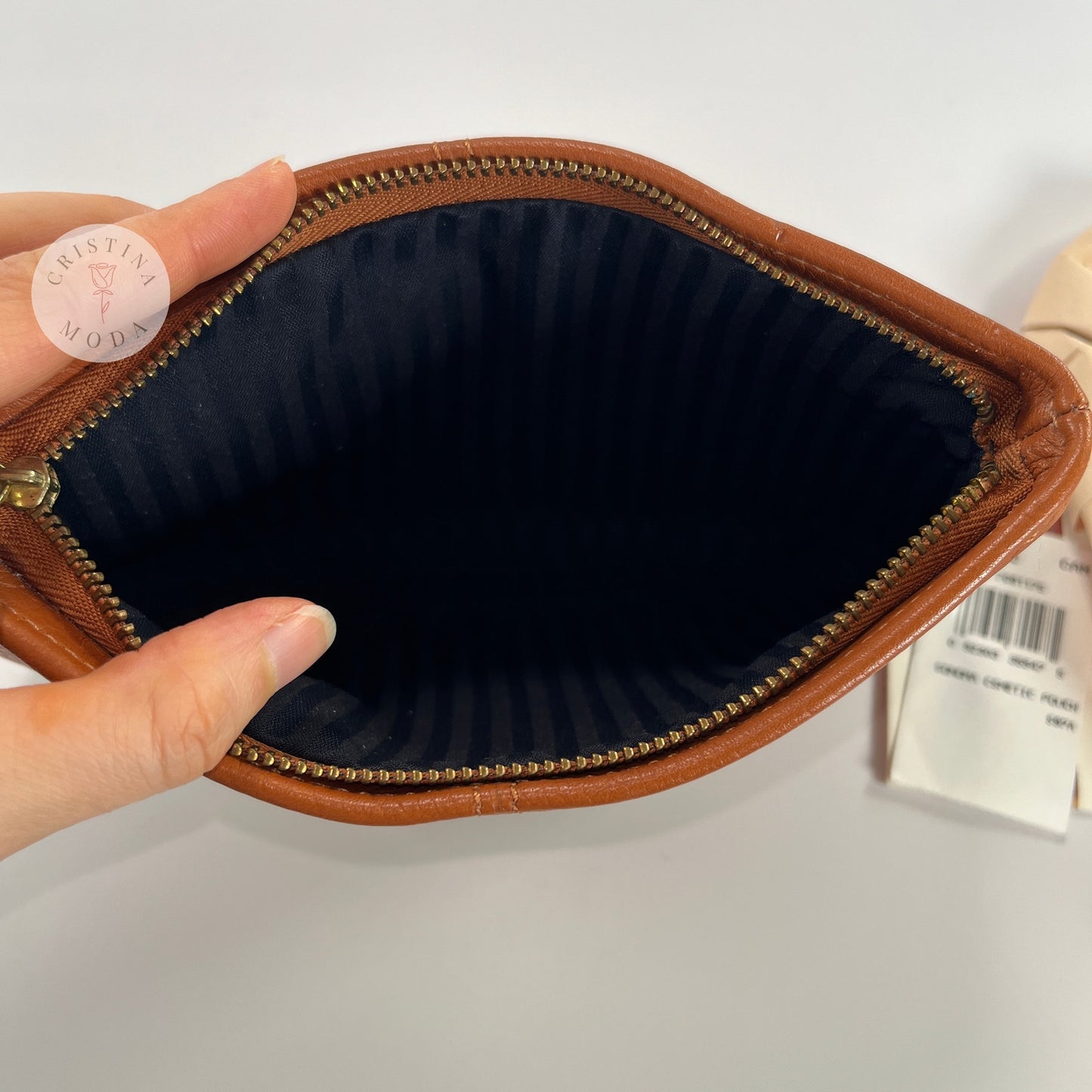 NEW Vintage Coach Sonoma Cosmetic Pouch Natural Grain 4973 Camel