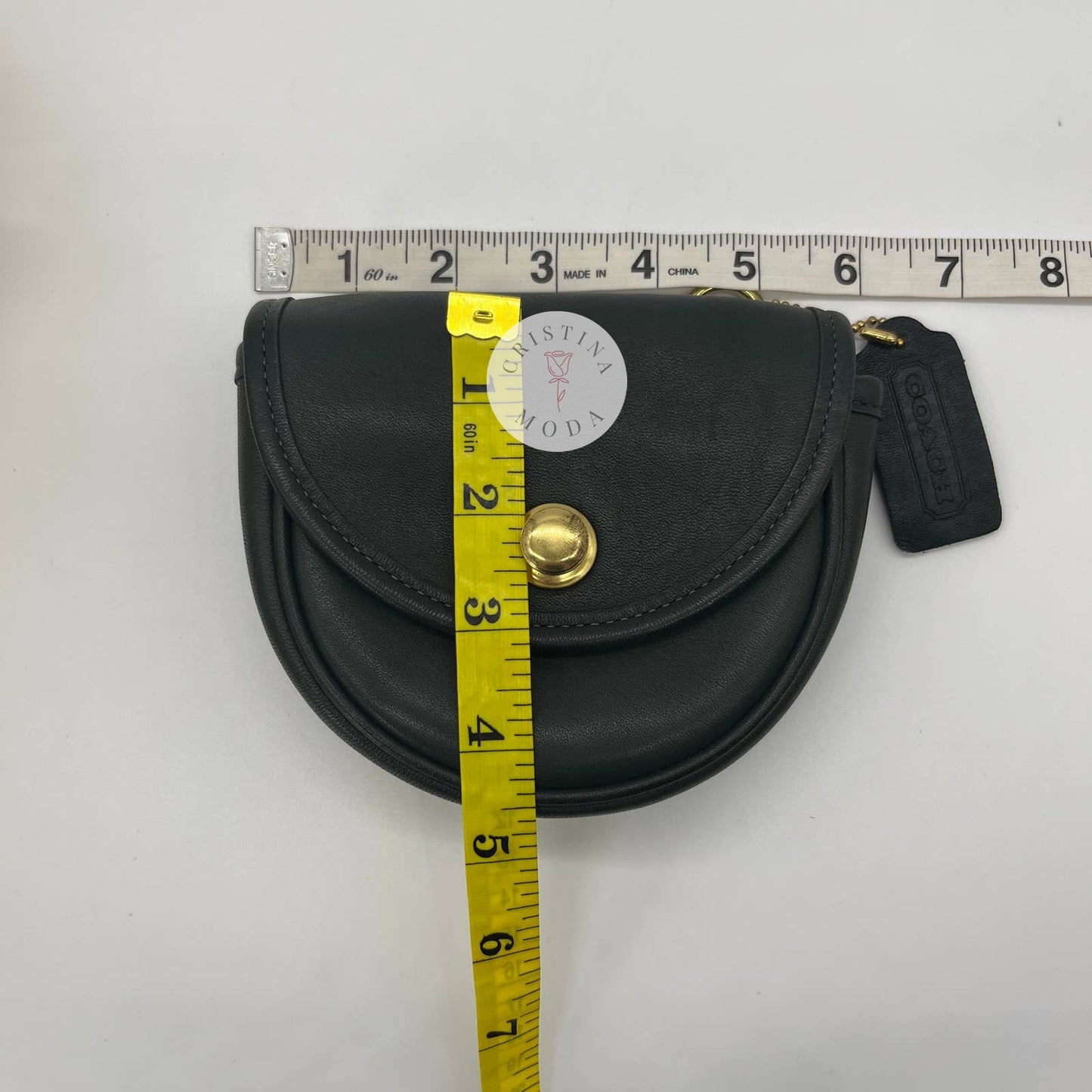 Vintage Coach Mini Belt Bag 9826 Green USA